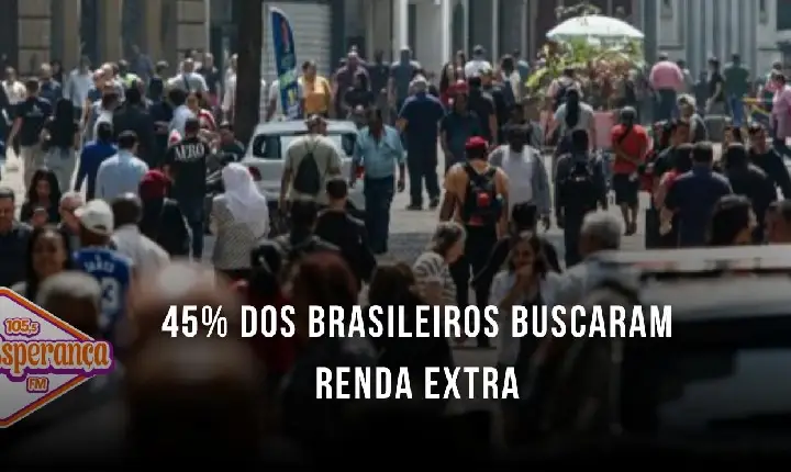 45% dos brasileiros buscaram renda extra