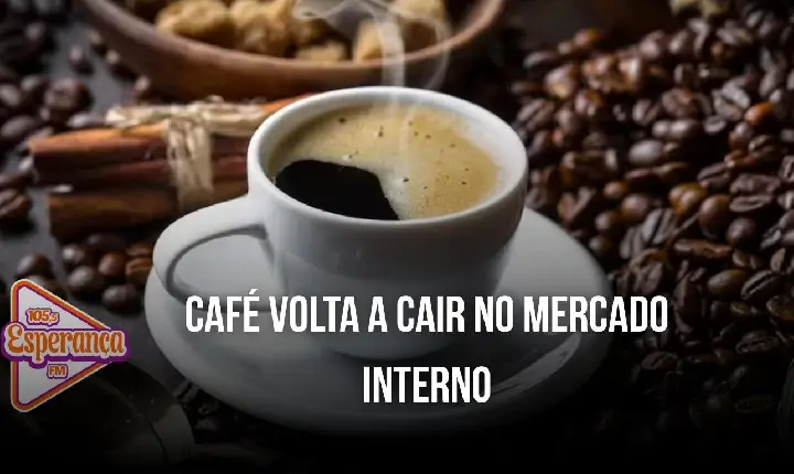 Café volta a cair no mercado interno