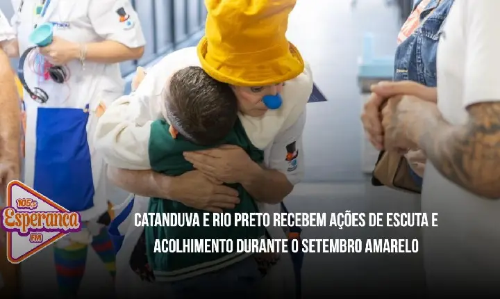 Catanduva e Rio Preto recebem ações de escuta e acolhimento durante o Setembro Amarelo