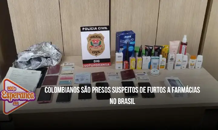 Colombianos são presos suspeitos de furtos a farmácias no Brasil