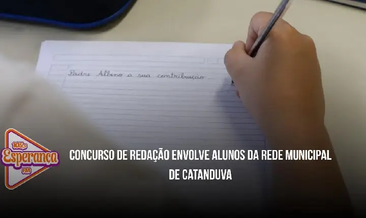 Concurso de redação envolve alunos da rede municipal de Catanduva