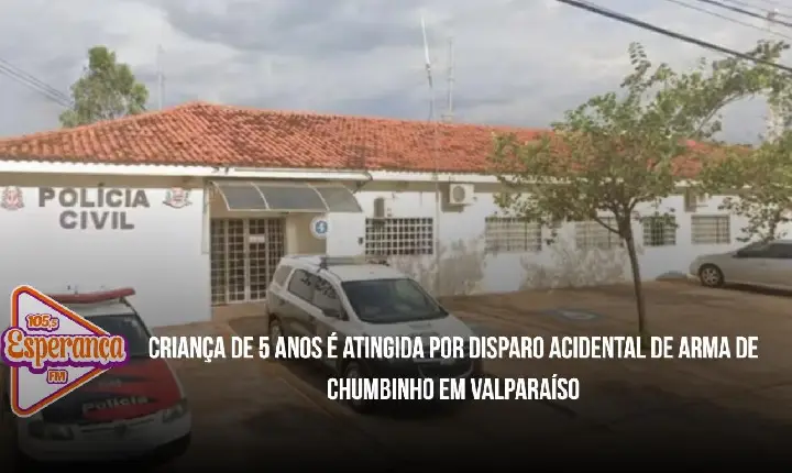 Criança de 5 anos é atingida por disparo acidental de arma de chumbinho em Valparaíso