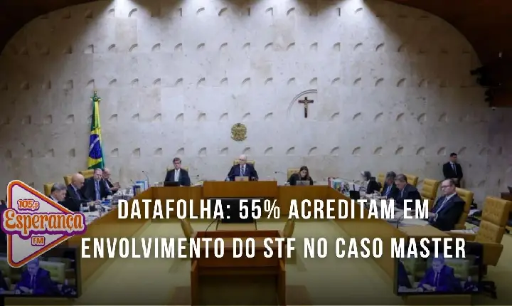 Datafolha: 55% acreditam em envolvimento do STF no caso Master