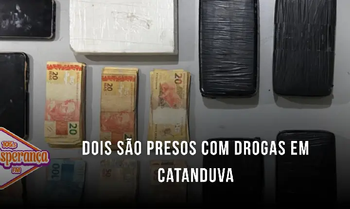Dois são presos com drogas em Catanduva