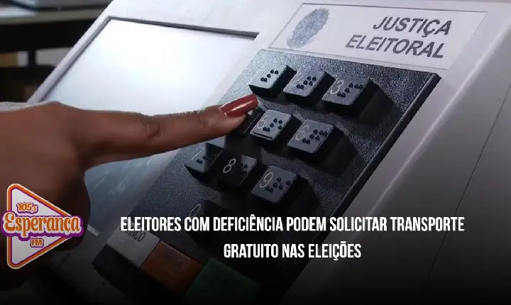 Eleitores com deficiência podem solicitar transporte gratuito nas eleições
