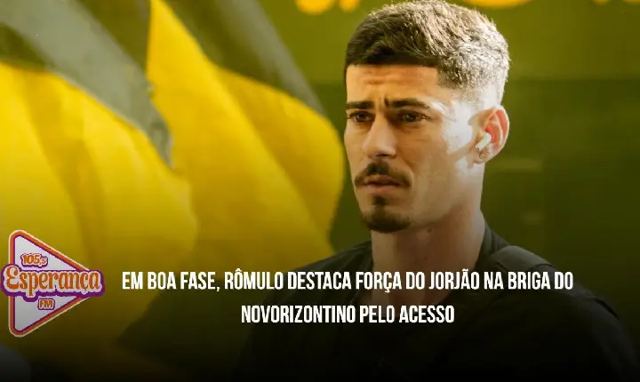 Em boa fase, Rômulo destaca força do Jorjão na briga do Novorizontino pelo acesso