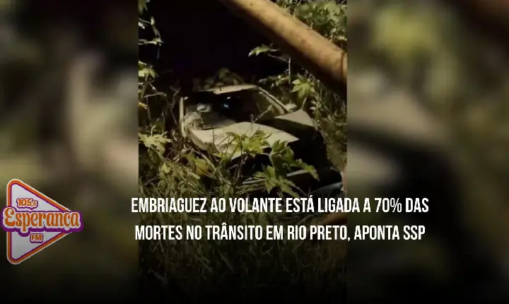 Embriaguez ao volante está ligada a 70% das mortes no trânsito em Rio Preto, aponta SSP