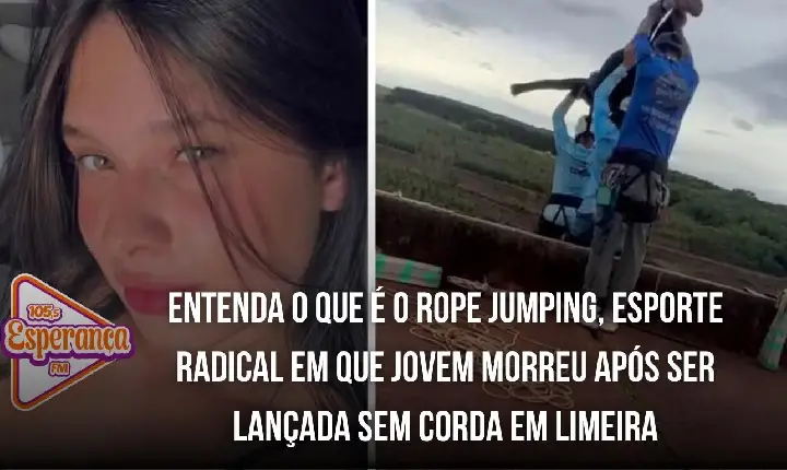 Entenda o que é o rope jumping, esporte radical em que jovem morreu após ser lançada sem corda em Limeira