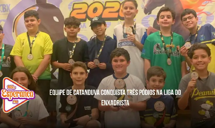 Equipe de Catanduva conquista três pódios na Liga do Enxadrista