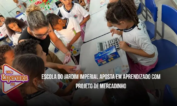 Escola do Jardim Imperial aposta em aprendizado com projeto de mercadinho