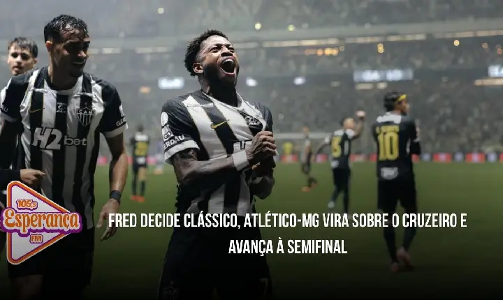 Fred decide clássico, Atlético-MG vira sobre o Cruzeiro e avança à semifinal
