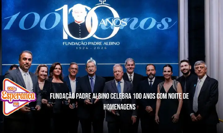 Fundação Padre Albino celebra 100 anos com noite de homenagens