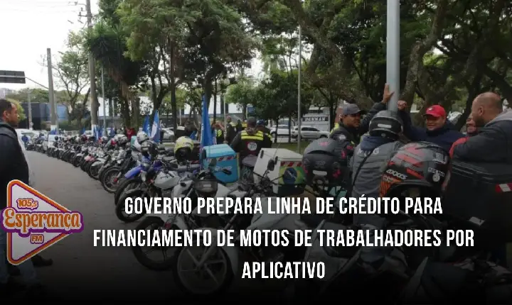 Governo prepara linha de crédito para financiamento de motos de trabalhadores por aplicativo