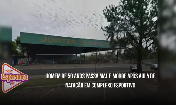 Homem de 50 anos passa mal e morre após aula de natação em complexo esportivo