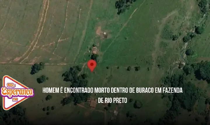 Homem é encontrado morto dentro de buraco em fazenda de Rio Preto