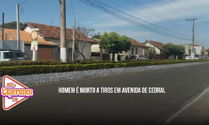 Homem é morto a tiros em avenida de Cedral