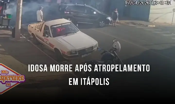 Idosa morre após atropelamento em Itápolis