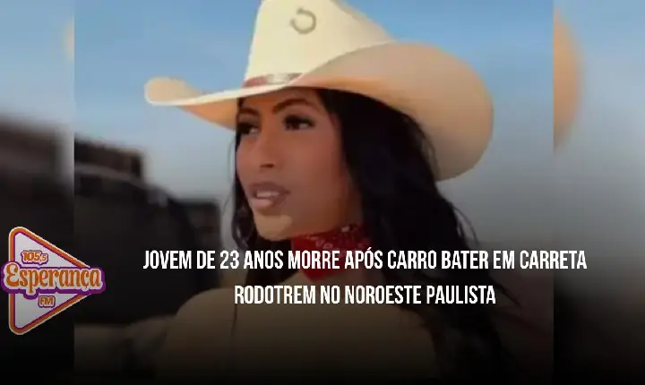 Jovem de 23 anos morre após carro bater em carreta rodotrem no noroeste paulista