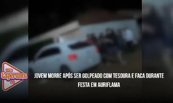 Jovem morre após ser golpeado com tesoura e faca durante festa em Auriflama