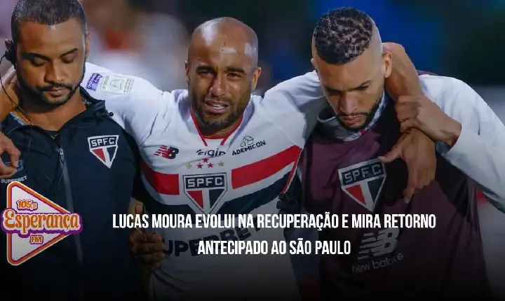 Lucas Moura evolui na recuperação e mira retorno antecipado ao São Paulo