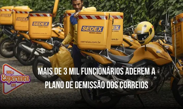 Mais de 3 mil funcionários aderem a plano de demissão dos Correios