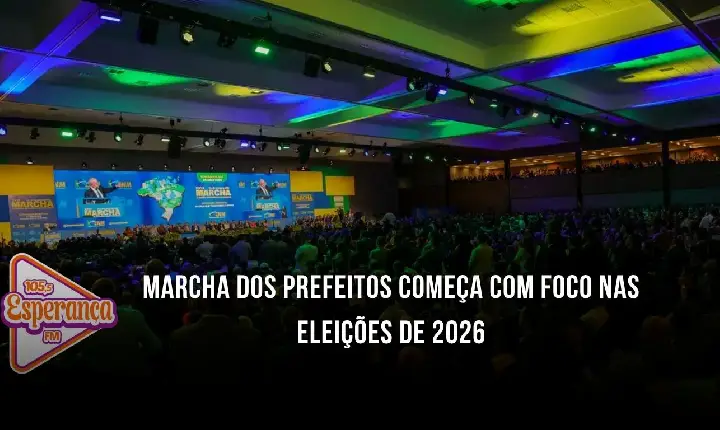 Marcha dos prefeitos começa com foco nas eleições de 2026