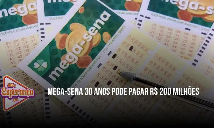 Mega-Sena 30 anos pode pagar R$ 200 milhões