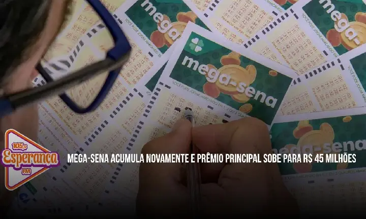 Mega-Sena acumula novamente e prêmio principal sobe para R$ 45 milhões