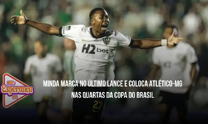 Minda marca no último lance e coloca Atlético-MG nas quartas da Copa do Brasil
