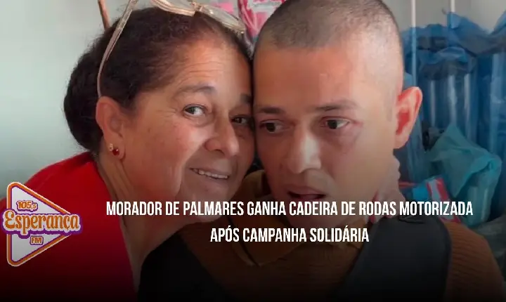 Morador de Palmares ganha cadeira de rodas motorizada após campanha solidária