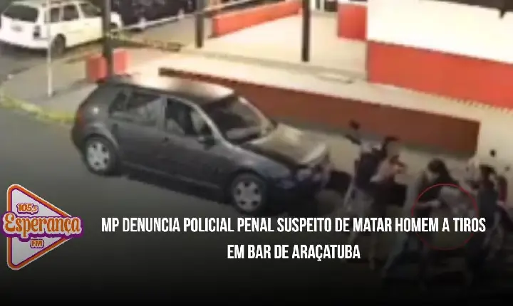 MP denuncia policial penal suspeito de matar homem a tiros em bar de Araçatuba