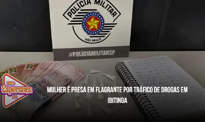 Mulher é presa em flagrante por tráfico de drogas em Ibitinga