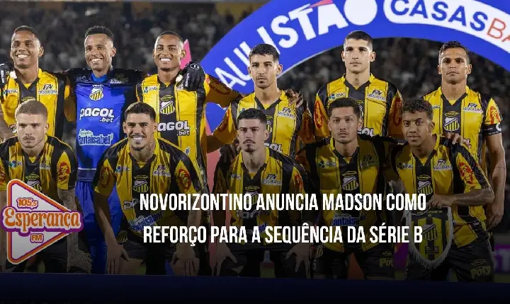 Novorizontino anuncia Madson como reforço para a sequência da Série B