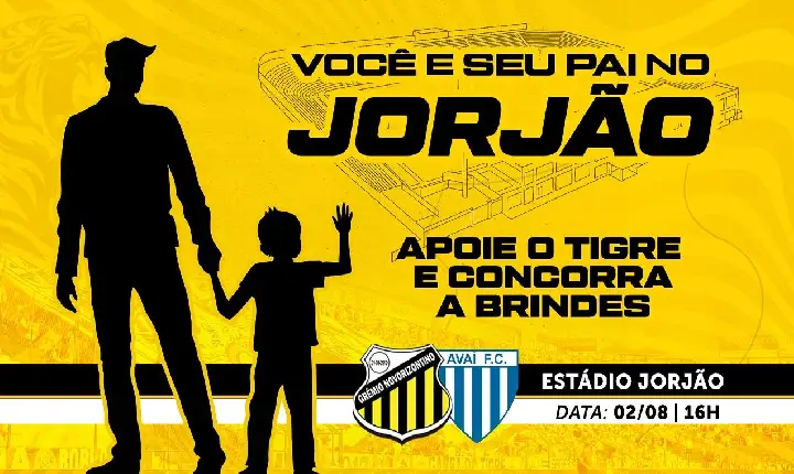 Novorizontino convoca torcedores e seus Pais para ‘decisão’ no Jorjão contra o Avaí, no sábado