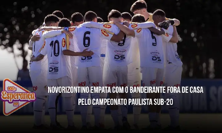 Novorizontino empata com o Bandeirante fora de casa pelo Campeonato Paulista Sub-20