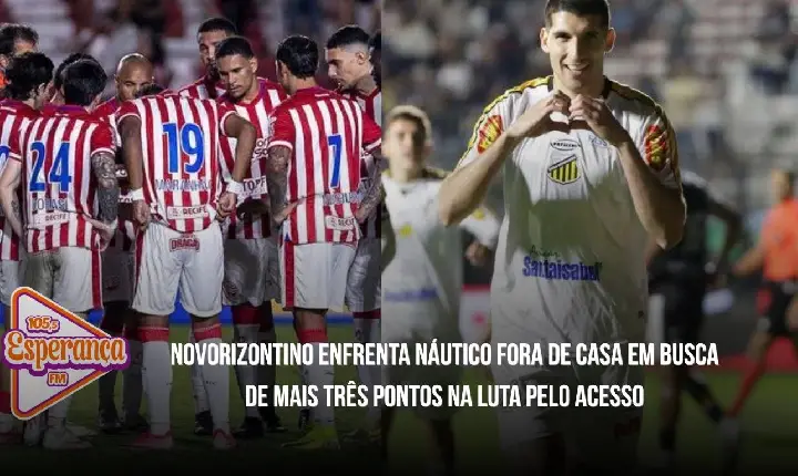 Novorizontino enfrenta Náutico fora de casa em busca de mais três pontos na luta pelo acesso