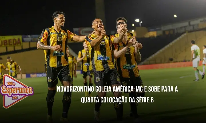 Novorizontino goleia América-MG e sobe para a quarta colocação da Série B