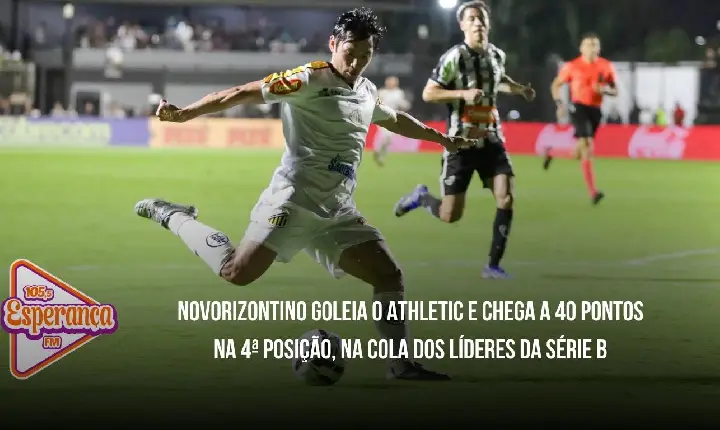 Novorizontino goleia o Athletic e chega a 40 pontos na 4ª posição, na cola dos líderes da Série B
