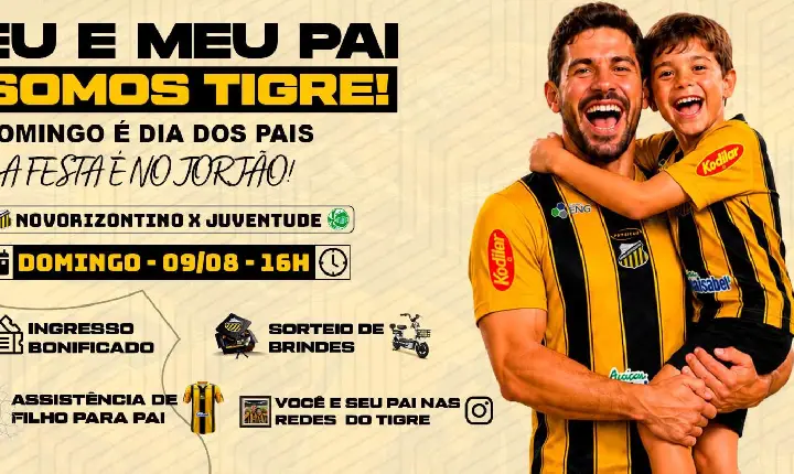 Novorizontino prepara Dia dos Pais especial com ingressos bonificados e sorteios