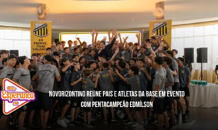 Novorizontino reúne pais e atletas da base em evento com pentacampeão Edmílson