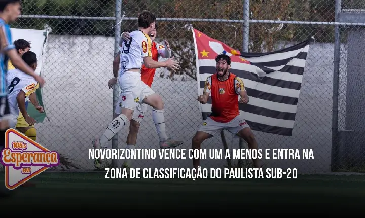 Novorizontino vence com um a menos e entra na zona de classificação do Paulista Sub-20