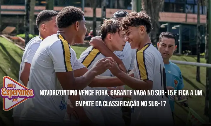 Novorizontino vence fora, garante vaga no Sub-15 e fica a um empate da classificação no Sub-17
