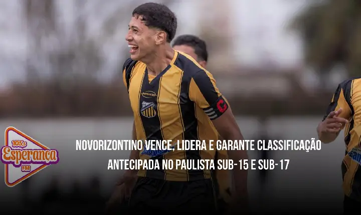 Novorizontino vence, lidera e garante classificação antecipada no Paulista Sub-15 e Sub-17