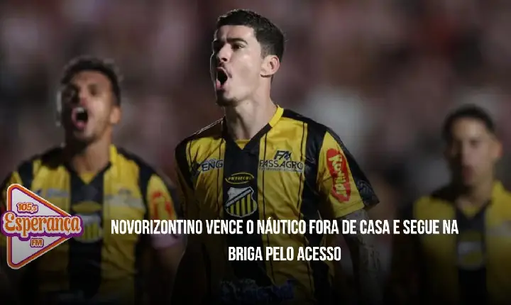 Novorizontino vence o Náutico fora de casa e segue na briga pelo acesso
