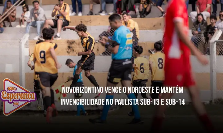 Novorizontino vence o Noroeste e mantém invencibilidade no Paulista Sub-13 e Sub-14