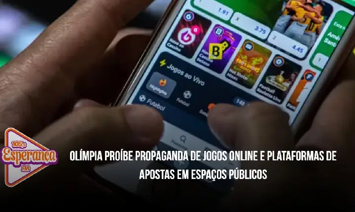 Olímpia proíbe propaganda de jogos online e plataformas de apostas em espaços públicos