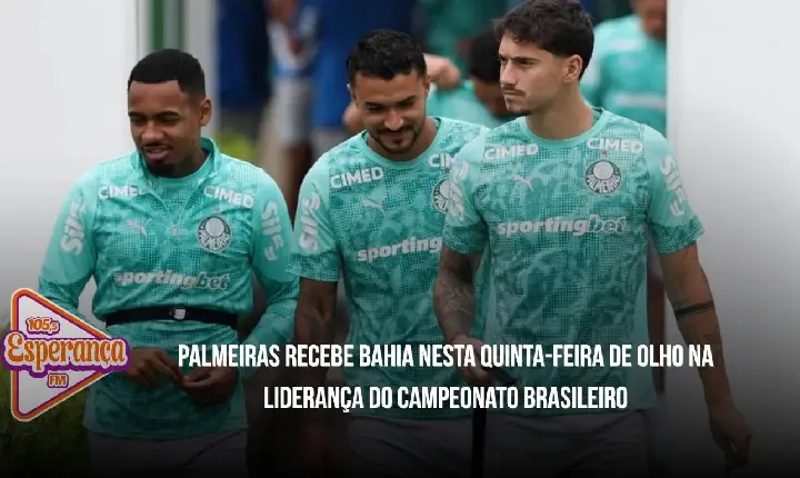 Palmeiras recebe Bahia nesta quinta-feira de olho na liderança do Campeonato Brasileiro