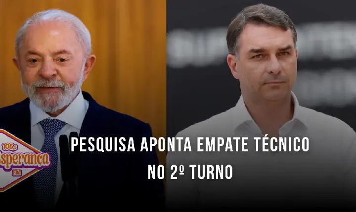 Pesquisa aponta empate técnico no 2º turno