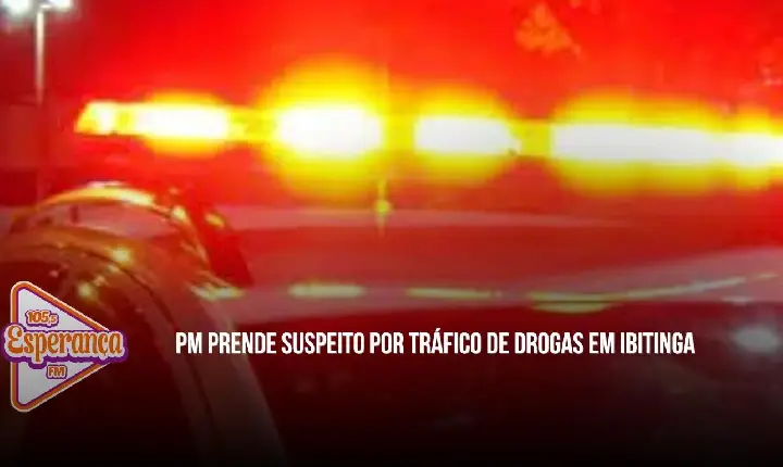 PM prende suspeito por tráfico de drogas em Ibitinga