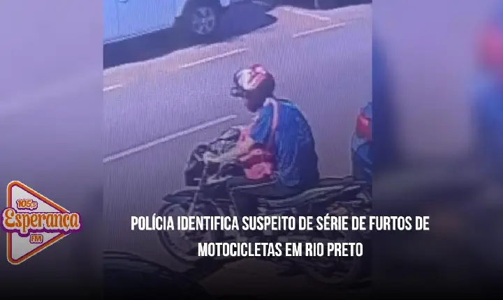 Polícia identifica suspeito de série de furtos de motocicletas em Rio Preto